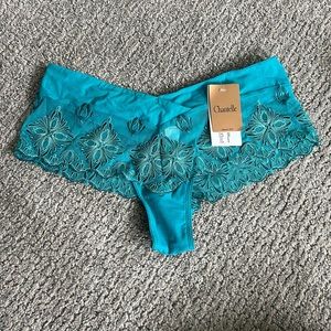 NWT Chantelle panties small teal
